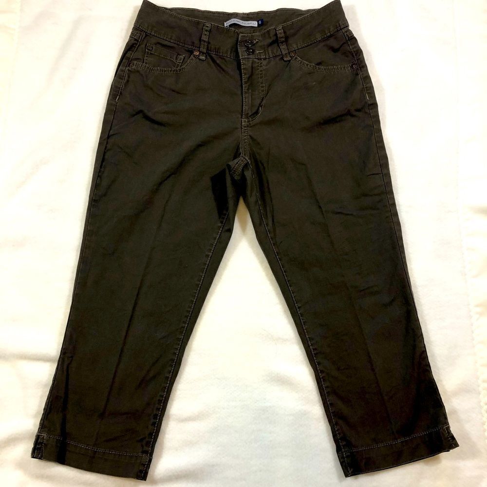 BANDOLINOBLU brown capris size 6